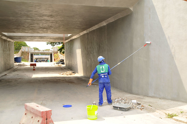 Viadutos de mais duas tesourinhas são reformados no Eixão Sul